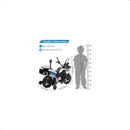 P-Series 12V BMW Police Motorcycle for Children, Featuring LED Lights and MP3, White Magic Cars 8