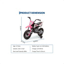 P-Series 12V Electric Kids Dirt Bike with Training Wheels in Pink Magic Cars 6
