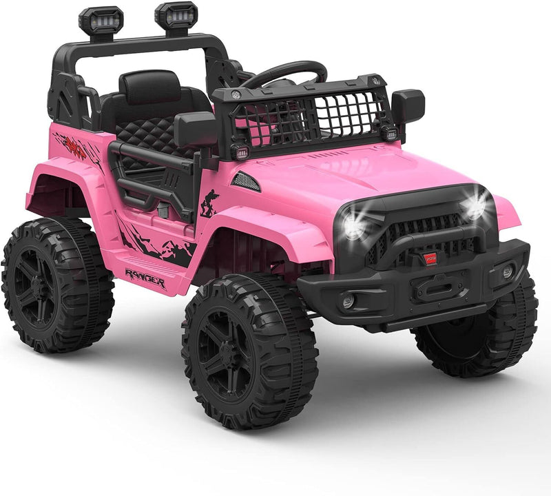 Electric Ride-On Truck with Remote Control, Spring Suspension, and LED Lights Magic Cars 1