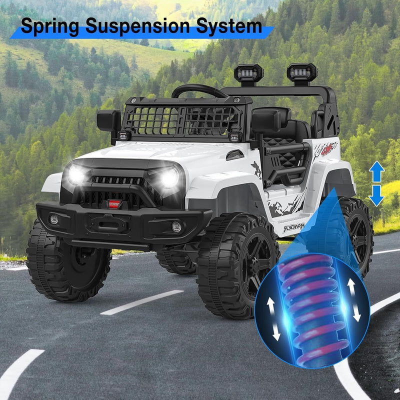 Electric Ride-On Truck with Bluetooth, 2 Speeds, and Remote Control Magic Cars 7