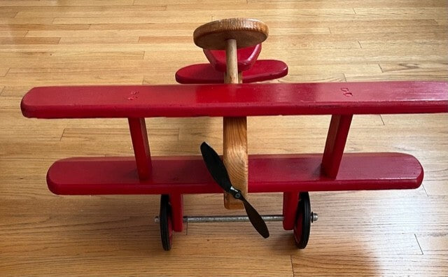 Wooden Handcrafted Riding Plane Toy for Toddlers Magic Cars 1