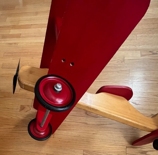 Wooden Handcrafted Riding Plane Toy for Toddlers Magic Cars 7