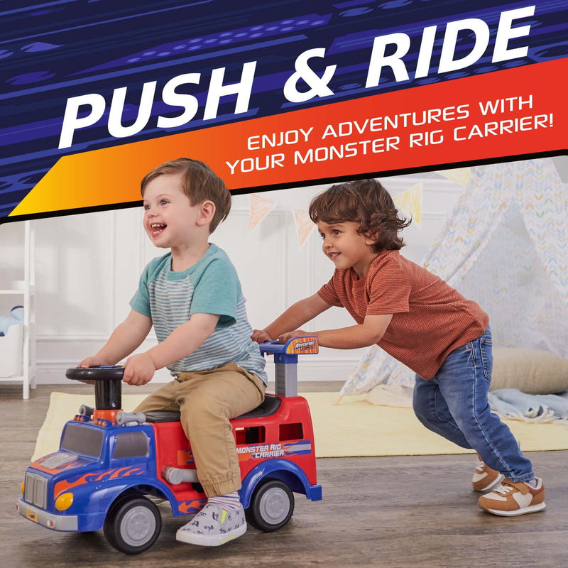 Ride-On Toy Bike Carrier for Kids 1-3 Years, Supports Up to 44 lbs Magic Cars 4