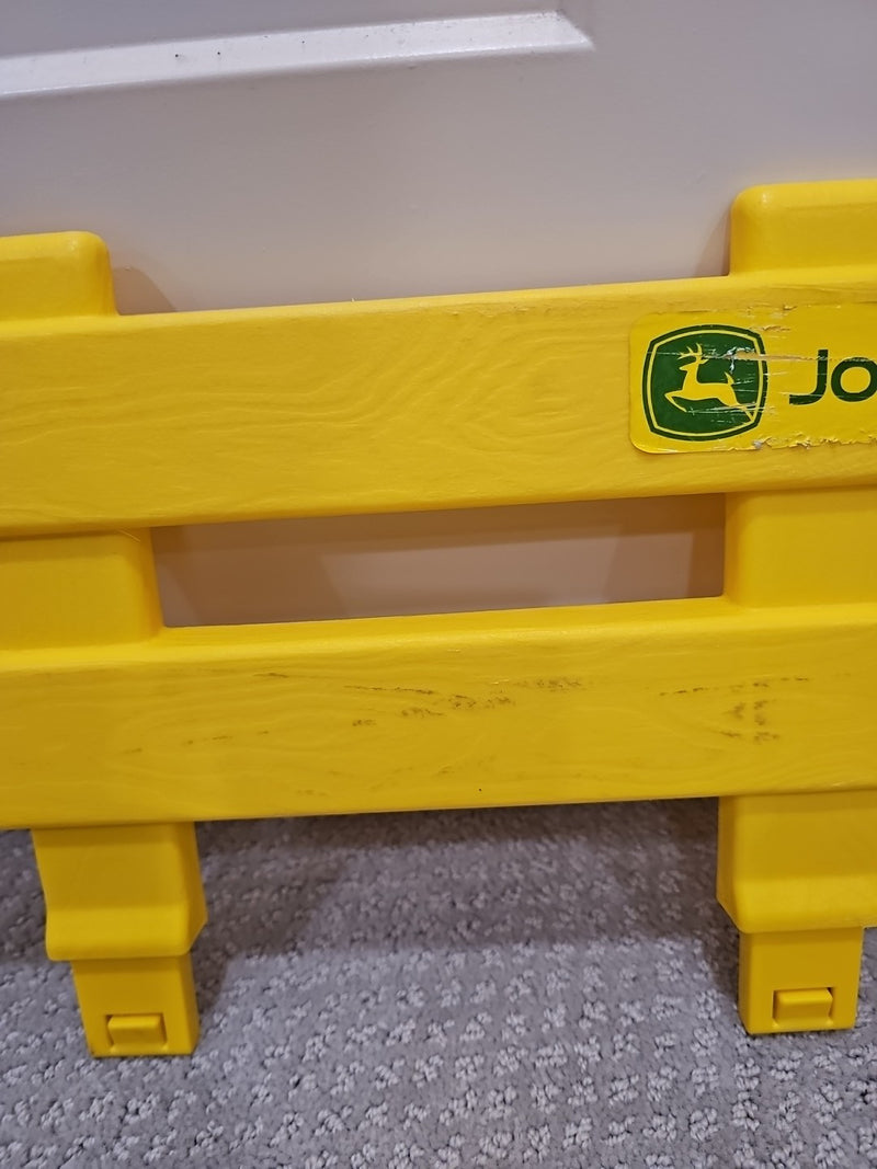 Kids' Yellow Ride-On Tractor Wagon Trailer with Side Gate Section Magic Cars 2