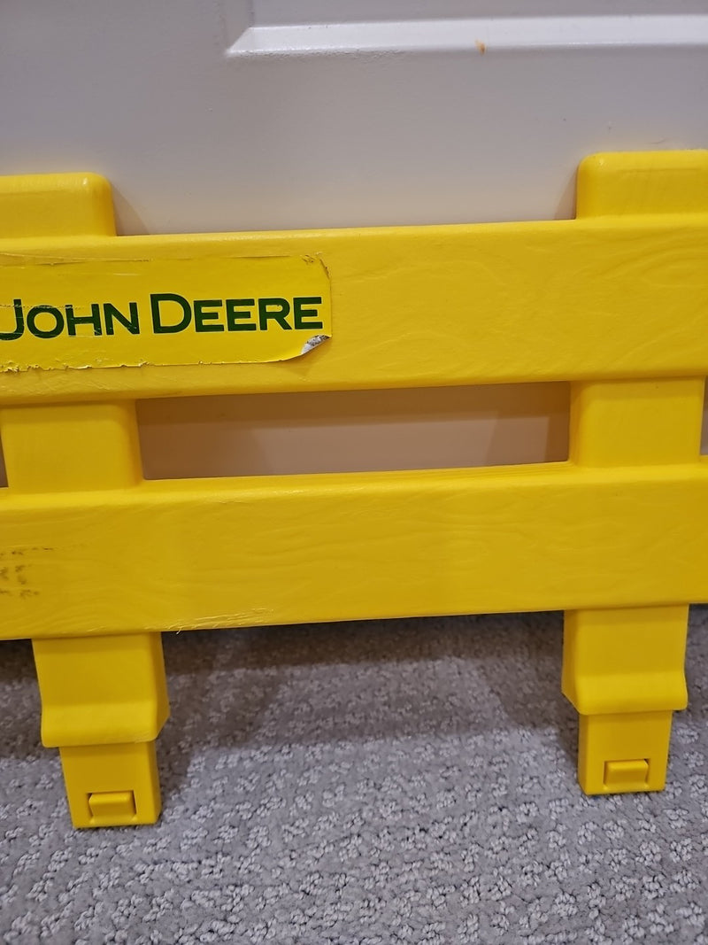 Kids' Yellow Ride-On Tractor Wagon Trailer with Side Gate Section Magic Cars 4
