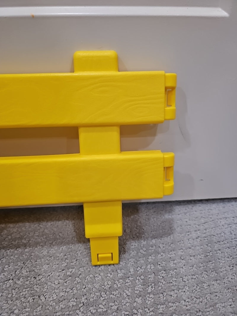 Kids' Yellow Ride-On Tractor Wagon Trailer with Side Gate Section Magic Cars 5