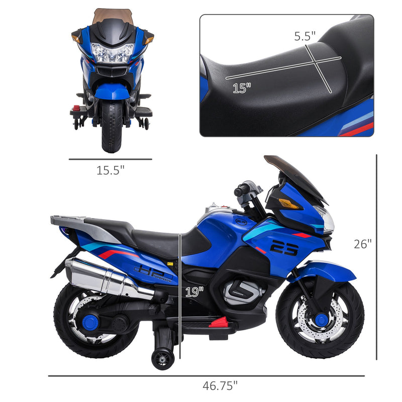 Electric Kids Motorcycle with Sound Effects, Lights, and Music – Blue Magic Cars 1