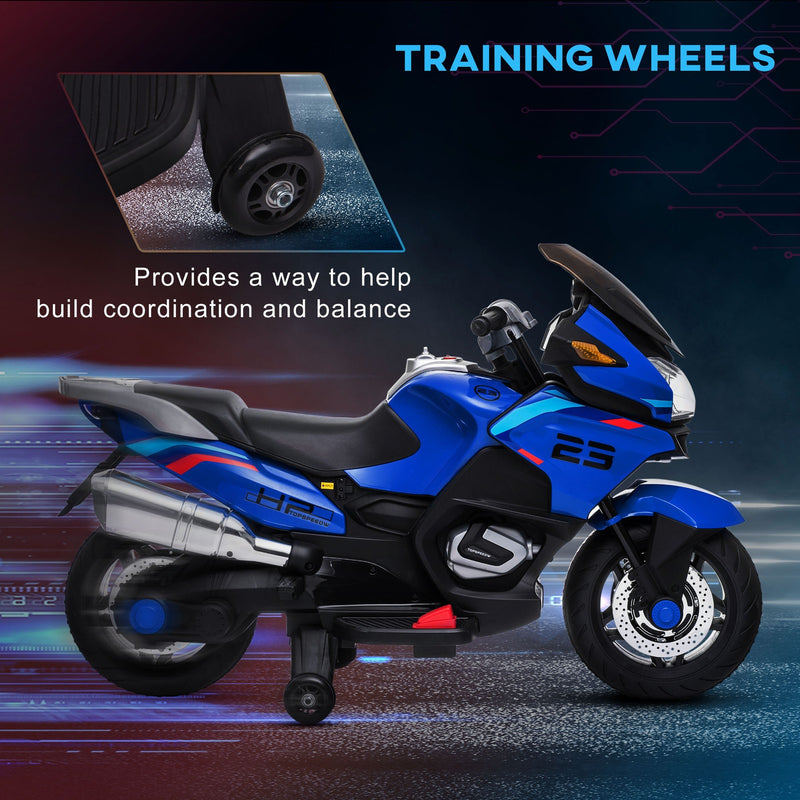 Electric Kids Motorcycle with Sound Effects, Lights, and Music – Blue Magic Cars 5