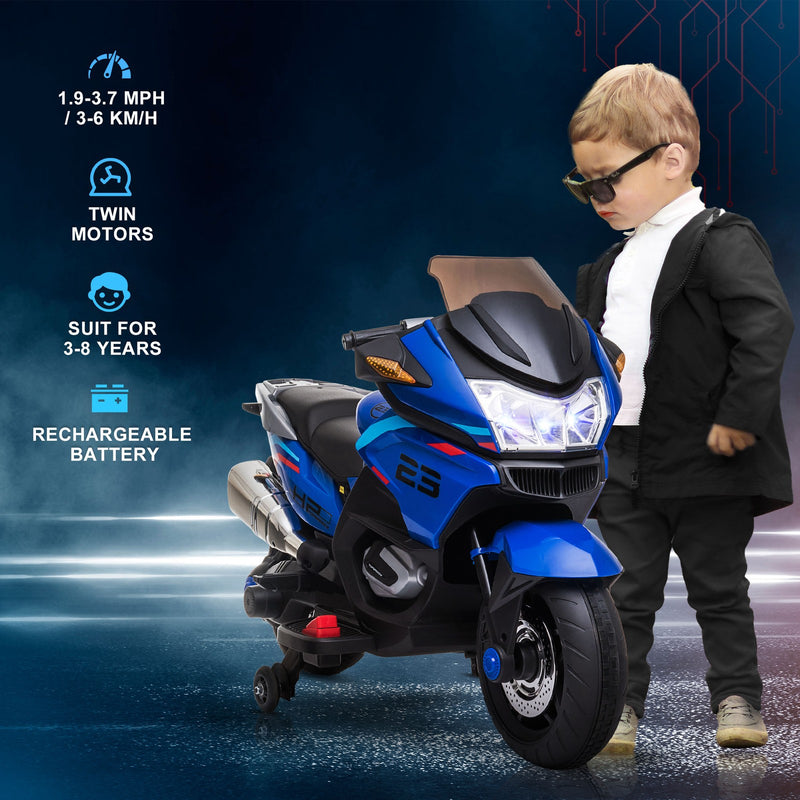 Electric Kids Motorcycle with Sound Effects, Lights, and Music – Blue Magic Cars 9