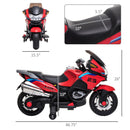 Electric Kids Motorcycle with Sound Effects, Lights, and Music – Red Magic Cars 1