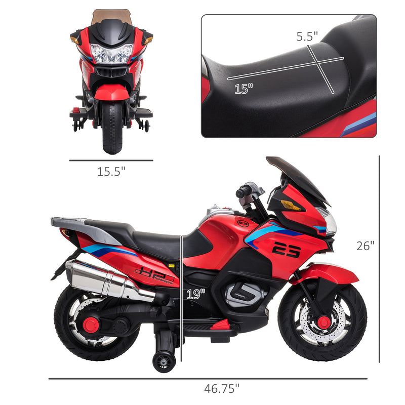 Electric Kids Motorcycle with Sound Effects, Lights, and Music – Red Magic Cars 1