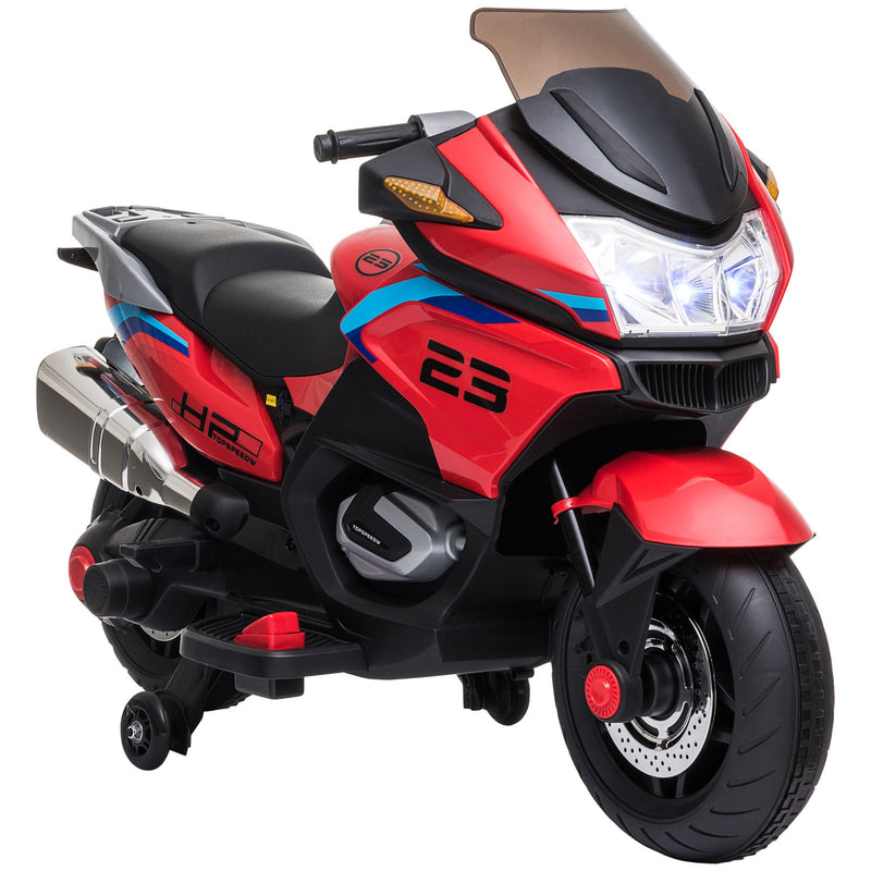Electric Kids Motorcycle with Sound Effects, Lights, and Music – Red Magic Cars 2