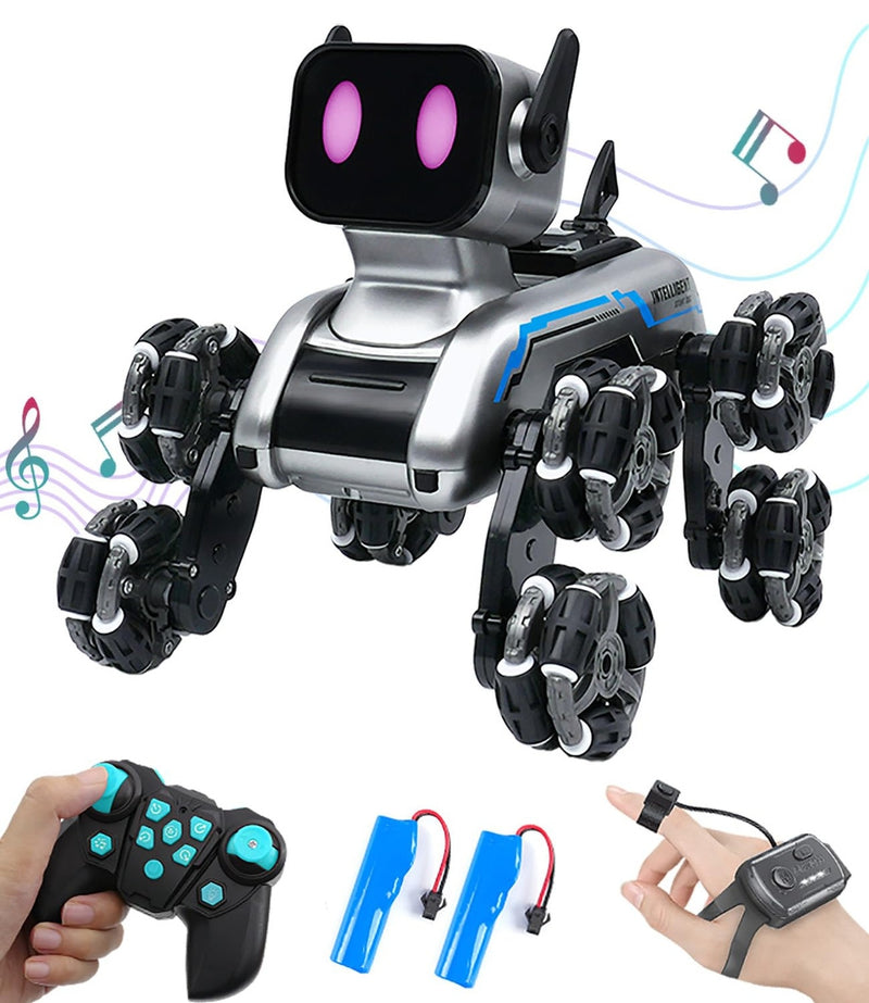 Remote Control Robot Dog Car for Kids with 8 Wheels and Handheld RC Stunt Features Magic Cars Variant 0