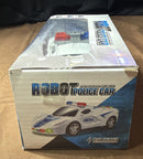Transforming Robot Police Car Toy with Lights, Sounds, and Music Magic Cars 2