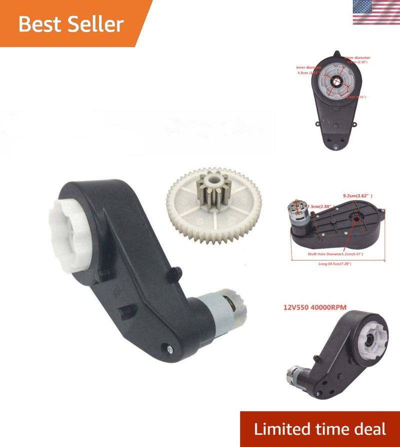 Durable 12V DC Gear Motor 40 000 RPM for Kids Ride-On Car Upgrades Magic Cars Variant 0