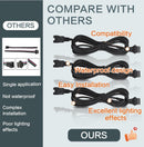 4 Pin Rock Light Extension Cable 60 Inch for Trucks, ATVs, and UTVs - Set of 12 Magic Cars 4