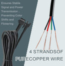 4 Pin Rock Light Extension Cable 60 Inch for Trucks, ATVs, and UTVs - Set of 12 Magic Cars 5