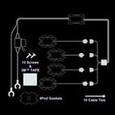 Rock Lights for Trucks Jeep UTV ATV Bright Underglow Exterior Wheel Lighting Magic Cars 8