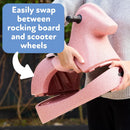 Ride & Rock Kids' Rocking Horse - Fun Scoot Toy for Indoor & Outdoor Play Magic Cars 5