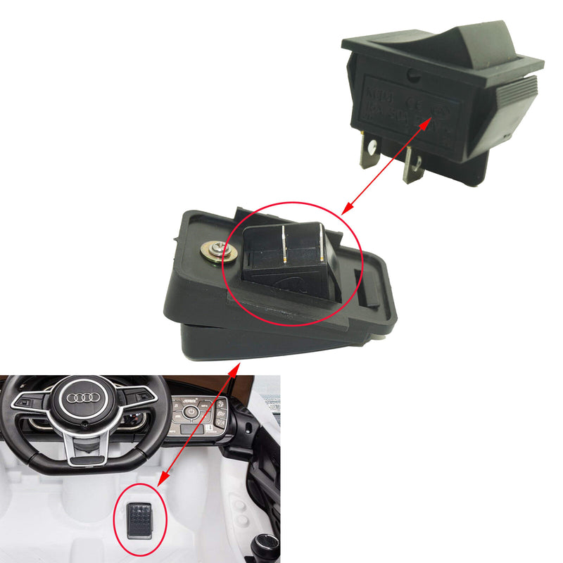 Kids Electric Car Foot Pedal Rocker Switch with Accelerator and Reset Control Magic Cars 2
