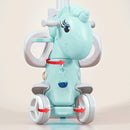 Toddler Rocking Horse with Push Handle, Backrest, and Balance Bike Ride-On Toy Magic Cars 4