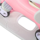 Toddler Rocking Horse Ride-On Toy with Backrest and Push Handle for Balance Development Magic Cars 4