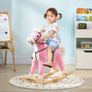 Toddler Rocking Horse with Saddle and Sound, Ride-On Toy for Ages 3-8 Magic Cars 1
