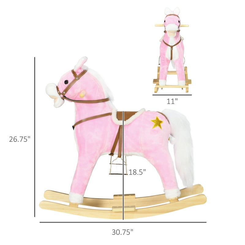 Toddler Rocking Horse with Saddle and Sound Features Magic Cars 2