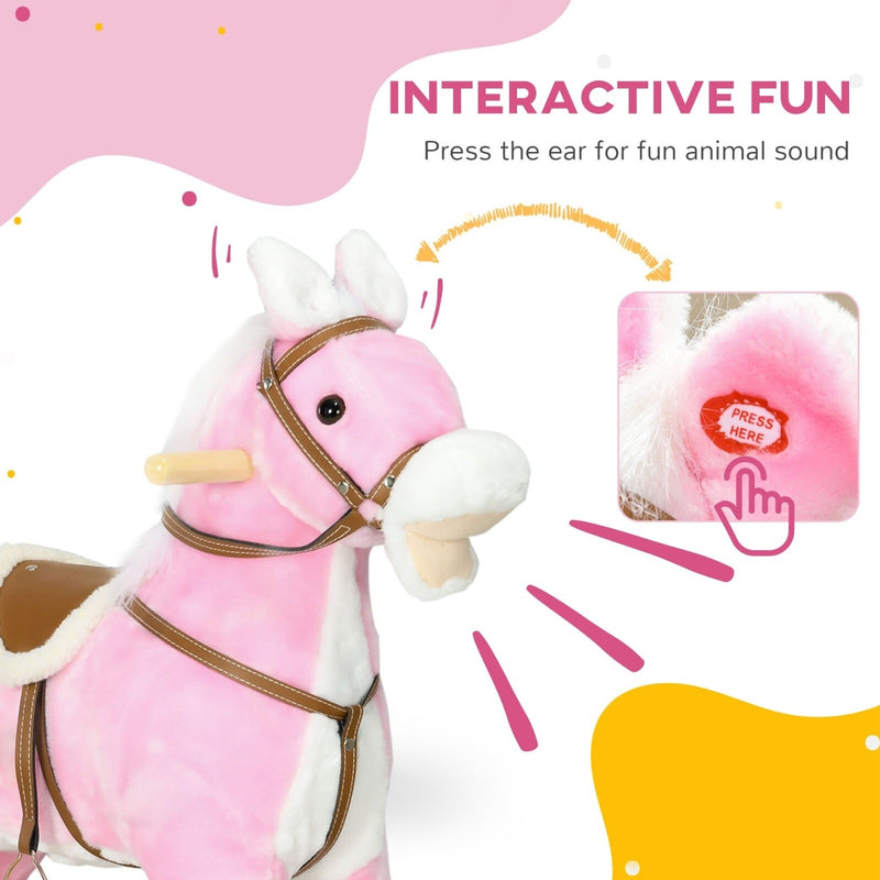 Toddler Rocking Horse with Saddle and Sound Features Magic Cars 3