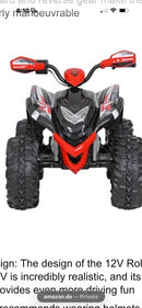 12V Electric Quad ATV Ride-On Toy in Red and Black Magic Cars Variant 0