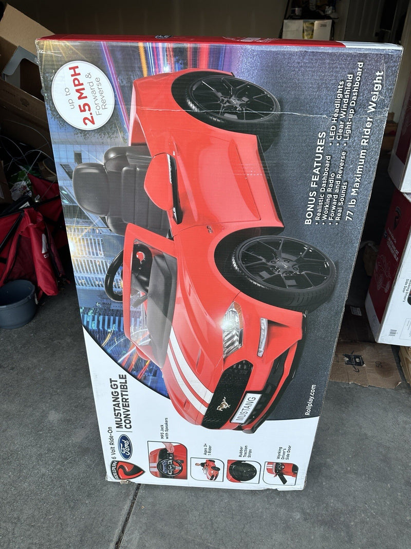 Convertible Mustang GT Electric Ride-On Car for Kids Magic Cars 4