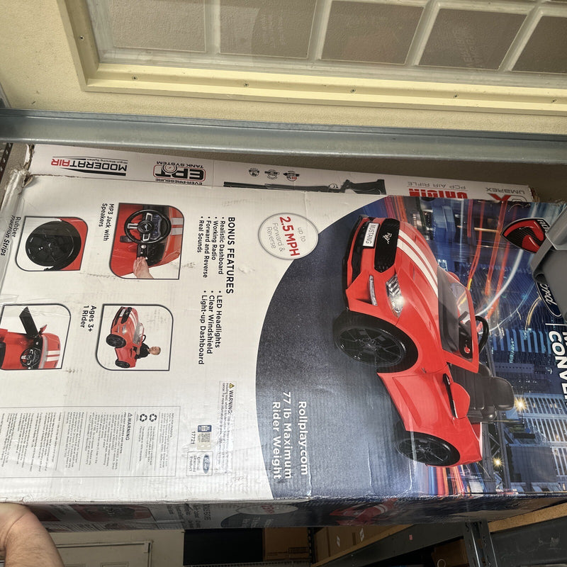 Kids Red Ride-On Ford Mustang Toy Car Magic Cars 1