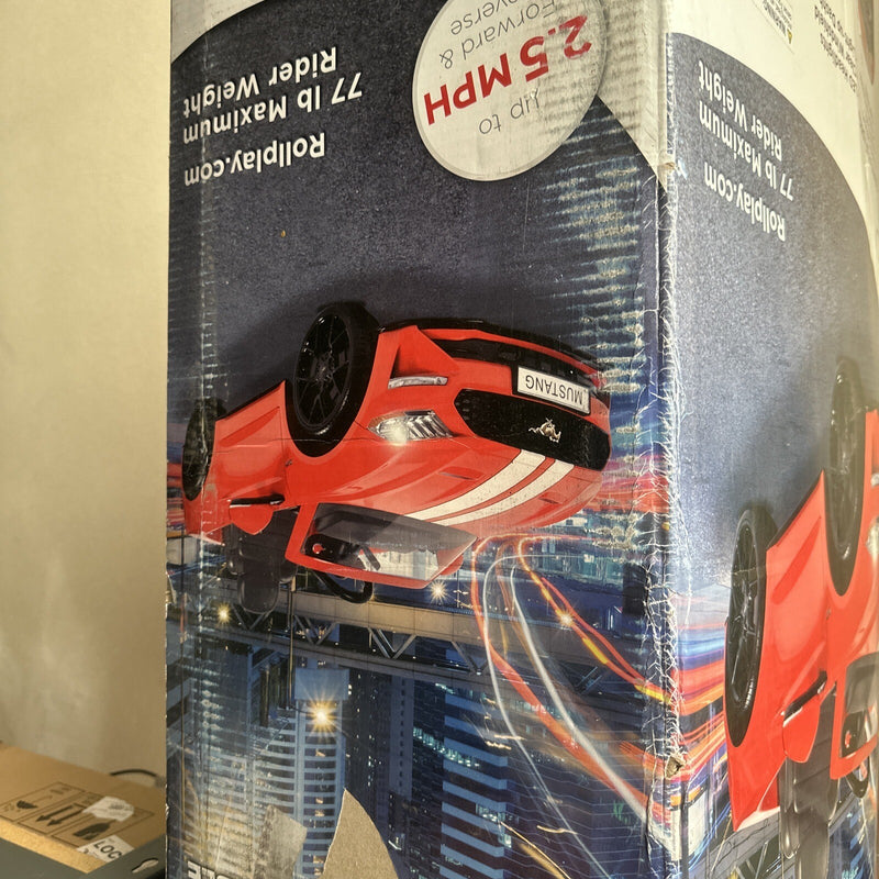 Kids Red Ride-On Ford Mustang Toy Car Magic Cars 3