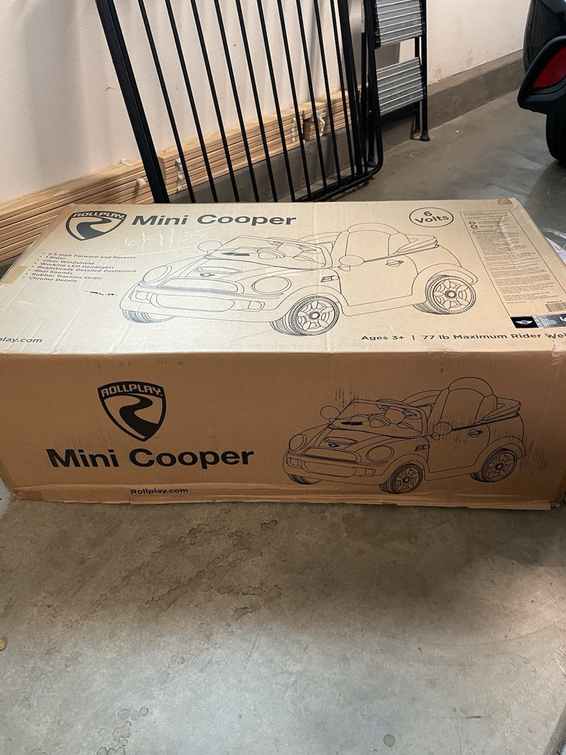 Mini Cooper 6V Pink Electric Ride-On Car for Kids Magic Cars 1