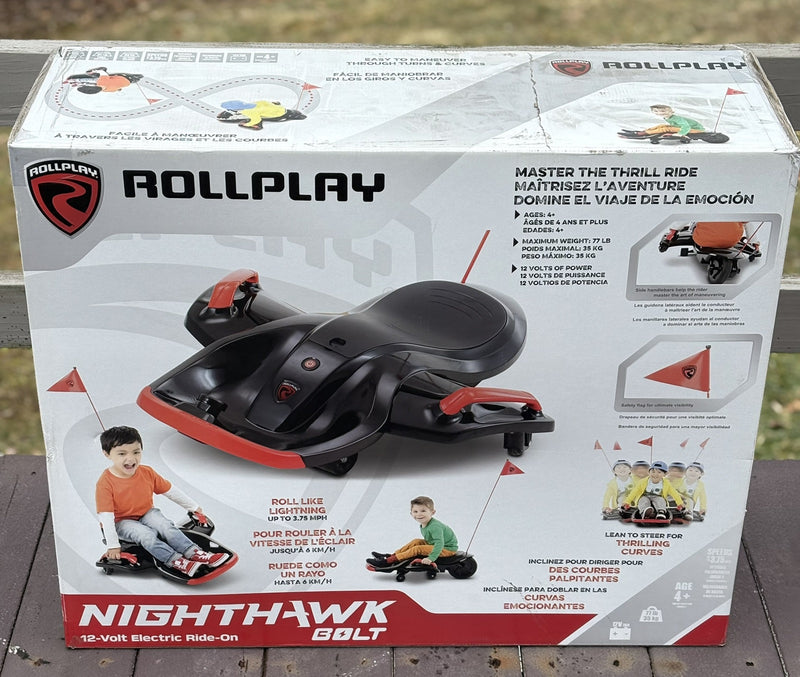 Night Hawk 12V Electric Ride-On Toy in Black and Red Magic Cars Variant 0