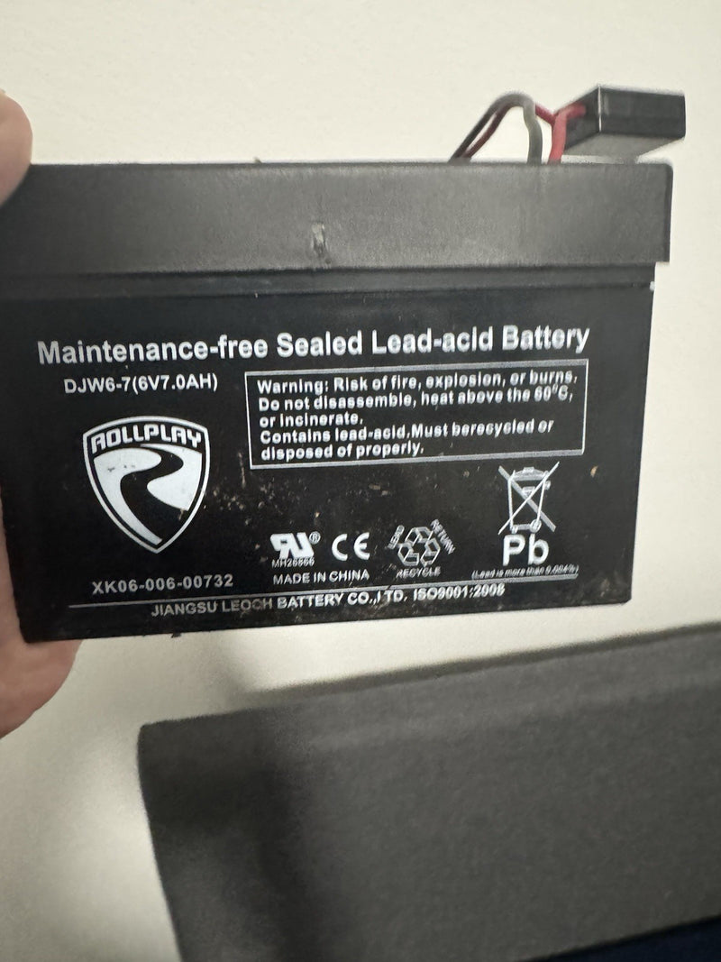 6V7AH Rechargeable Battery for Rollplay Mustang Ride-On Vehicle Magic Cars Variant 0