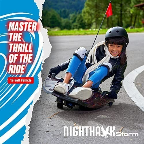 Nighthawk 12V Ride-On Vehicle with Music and Remote Control Magic Cars 4