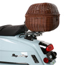 Round Wicker Basket Topcase - Removable Liner - image 4