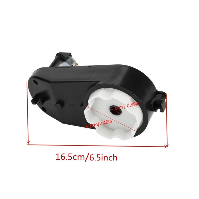 390 6V DC Motor with 18000 RPM Gearbox for Kids Ride-On Vehicles Magic Cars 1