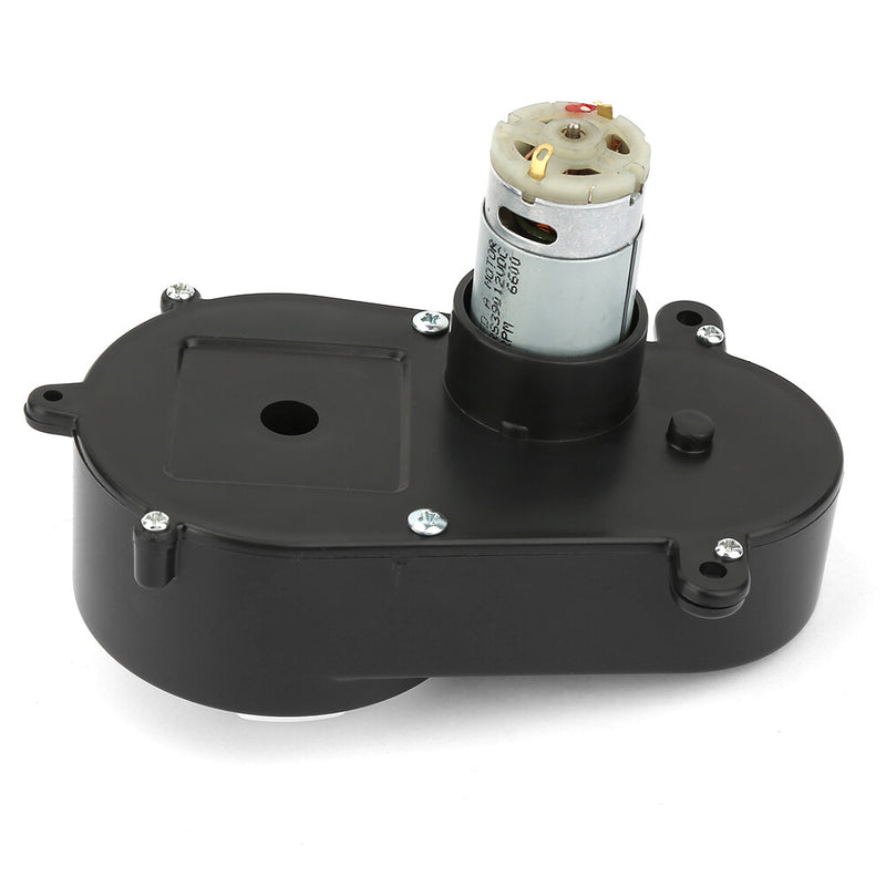 12V RS390 Electric Motor Gearbox with Steering Gear 5600RPM for Children's Toy Cars Magic Cars 7