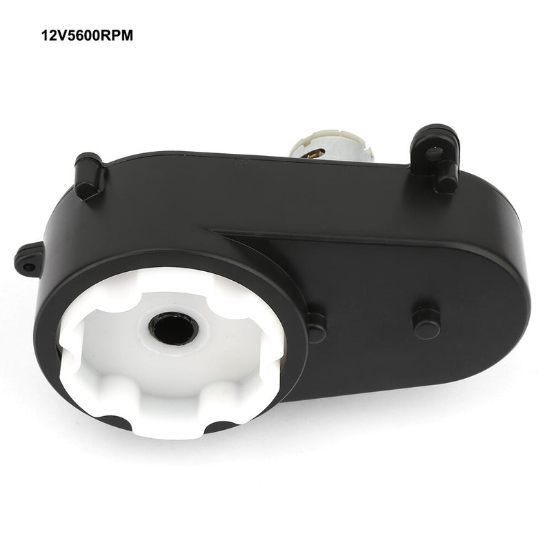 12V RS390 Electric Motor Gearbox with Steering Gear 5600RPM for Children's Toy Cars Magic Cars 8
