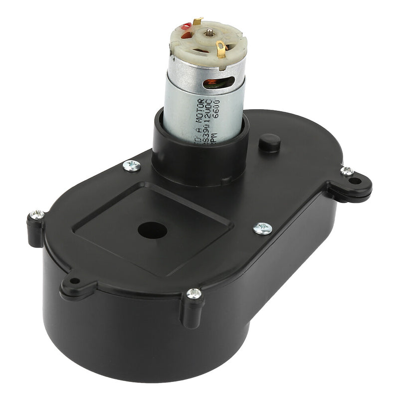 12V RS390 Electric Motor Gearbox with Steering Gear 5600RPM for Children's Toy Cars Magic Cars Variant 0