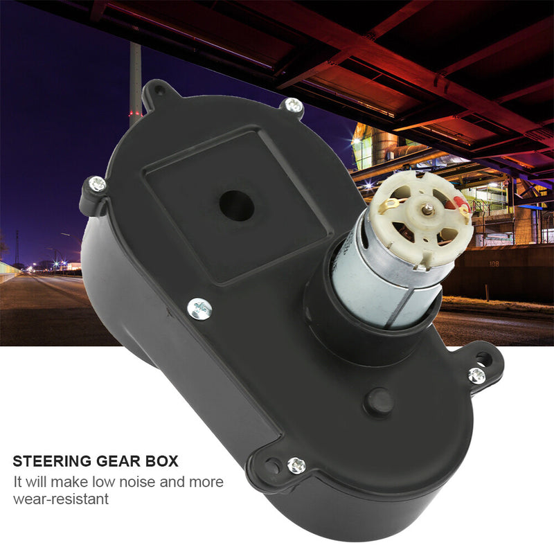 12V RS390 Electric Motor with Gearbox for Kids' Toy Car Steering 5600 RPM Magic Cars 5