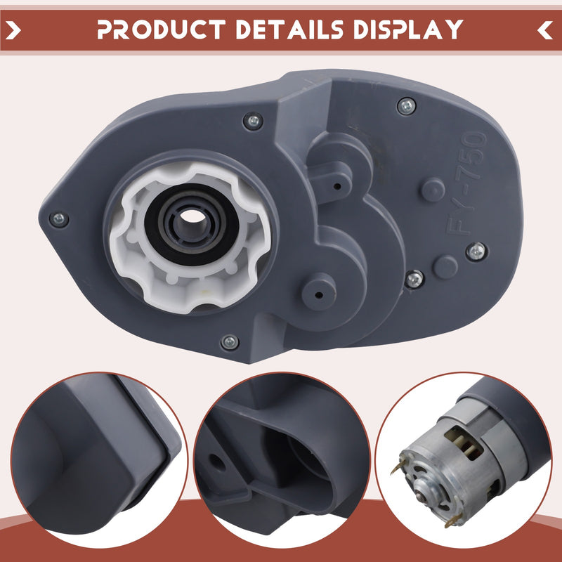 24V 16000RPM RS755 Electric Motor for Children's Electric Cars with Gear Case Magic Cars 3