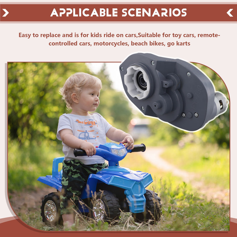 24V 16000RPM RS755 Electric Motor for Children's Electric Cars with Gear Case Magic Cars 6
