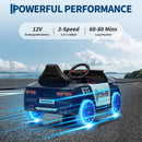 12V Kids Police Car Ride-On Toy with Remote Control