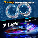 WEINAIR H138 High-Speed RC Boat with 7 LED Lights for All Ages