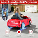 12V Kids Electric Ride-On Car with Remote Control, LED Lights, and Music for Ages 3-8