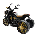Black Electric Dual Drive 3-Wheel Ride-On Motorcycle for Kids with LED Lights🏍️
