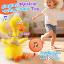 13" Engaging LED Singing and Dancing Duck Toy with Voice Repeat Features